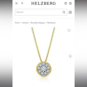 1/4 ct. tw. Diamond Bezel Pendant in 10K Yellow Gold